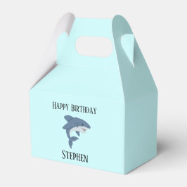 Caja Para Regalos Tiburón azul lindo personalizado