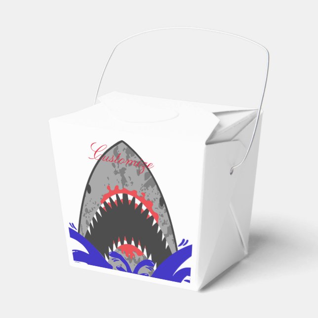 Caja Para Regalos Tiburón Sangriento Mandíbulas Thunder_Cove (Front Side)