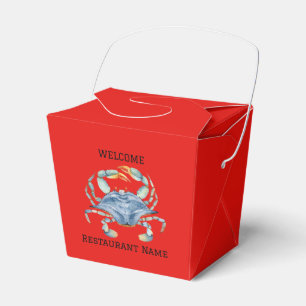 Caja Para Regalos Tienda de mariscos de crustáceos azules