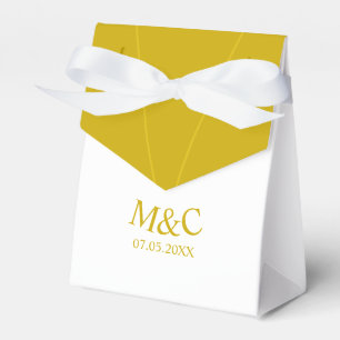 Caja Para Regalos Tienda monográfica de oro y Moda blanca con cinta 