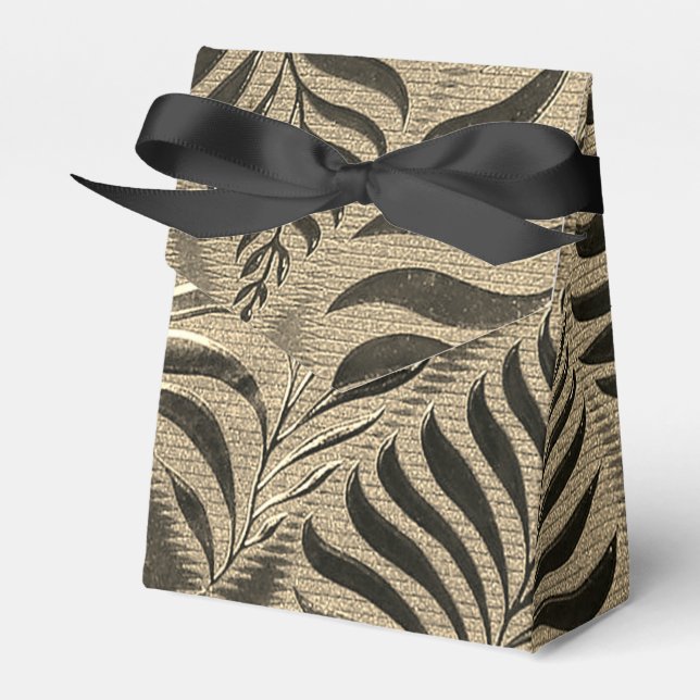 Caja Para Regalos Tienda Motif Gold Leaf (Front Side)