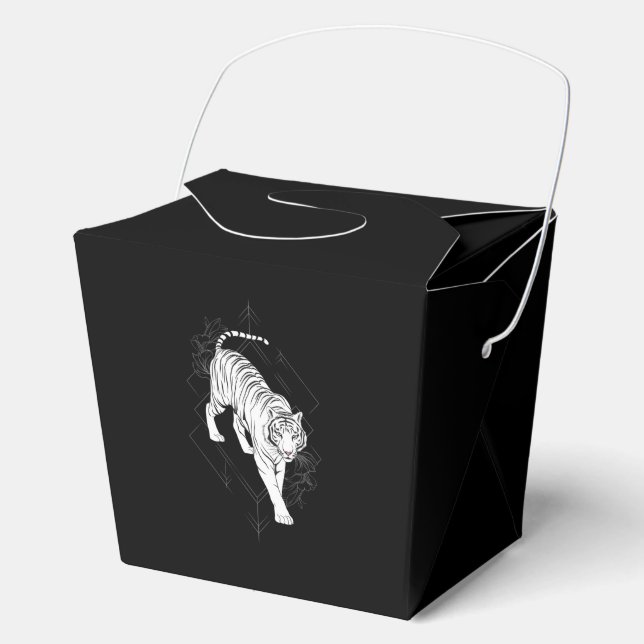 Caja Para Regalos Tigre blanco japonés (Anverso)