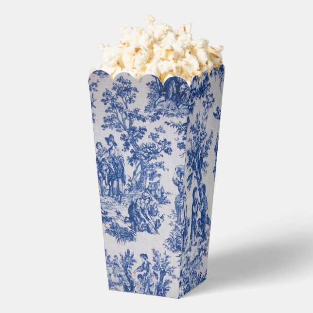 Caja Para Regalos Tile de jouy azul y blanco elegante (apareció)