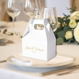 Caja Para Regalos Timeless Luxe Gold Wedding