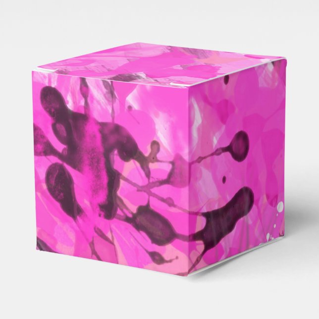 Caja Para Regalos Tinta Rosa (Costado Anverso)