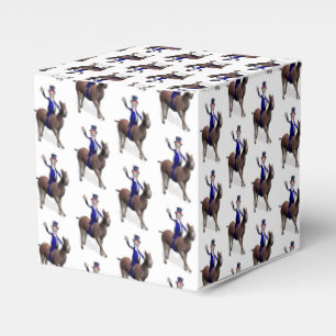 Caja Para Regalos Tío Sam Montando En Burro