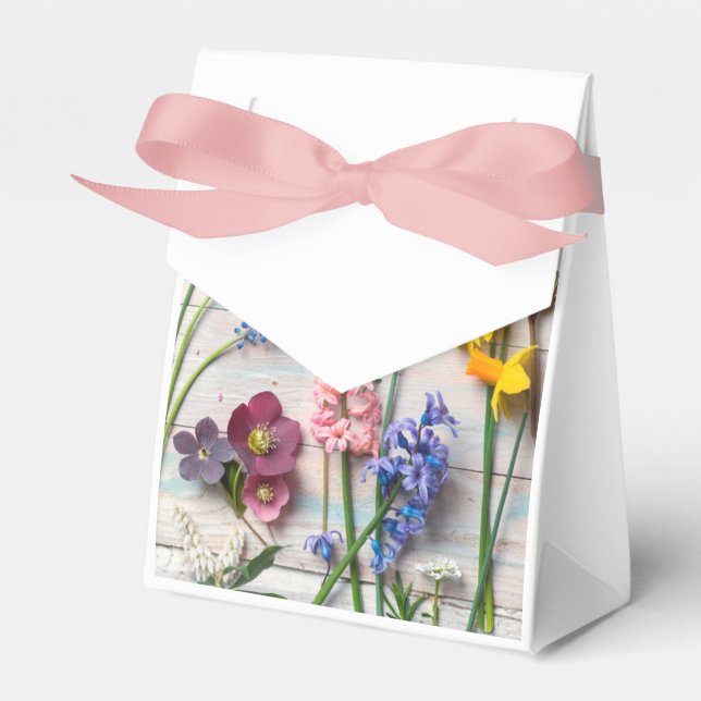 Caja para regalos tipo carpa con lazo (Front Side)