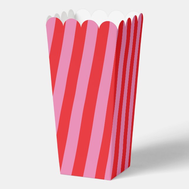 Caja Para Regalos Tipografía audaz, bodas rosadas y rojas (Reverso )