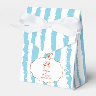 Caja Para Regalos Tiras Caprichosas Pintadas a Mano Boda