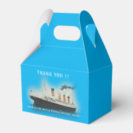 Caja Para Regalos Titanic Blue Birday White Star Line Ship