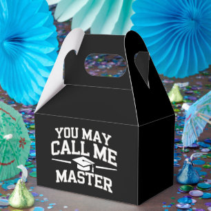 Caja Para Regalos Título de Máster MBA Educación Graduación Divertid