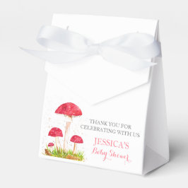 Caja Para Regalos Toadstool Mushroom Watercolor Cute Baby Shower