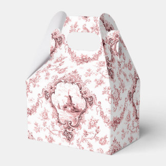 Caja Para Regalos Toalla floral grabada con molino de viento y barco
