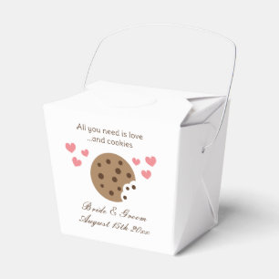 Caja Para Regalos Todo lo que necesitas es amor y galletas boda de m