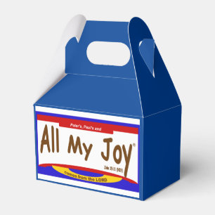 Caja Para Regalos Todo mi señor Favor Boxes de la alegría