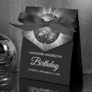 Caja Para Regalos Todos los años fiesta de cumpleaños Silver Sparkle