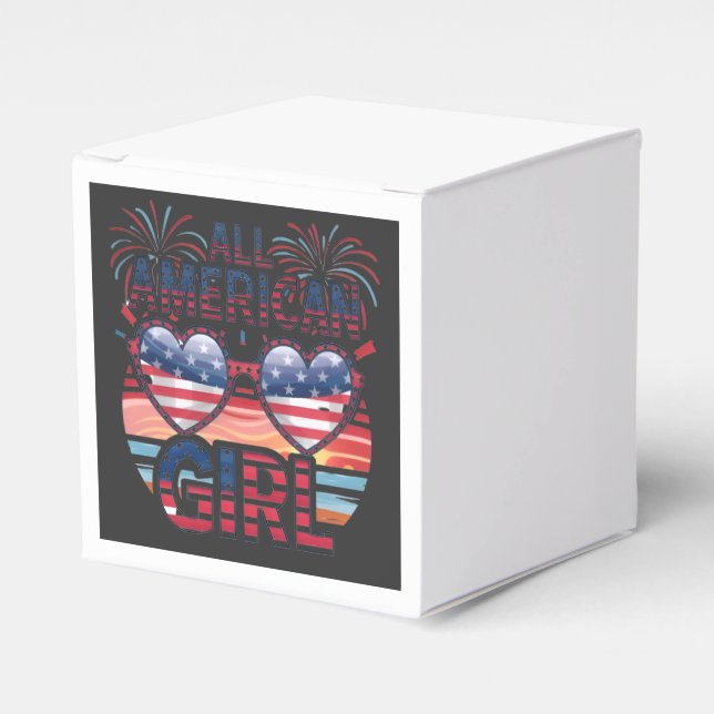 Caja Para Regalos Todos los chicas estadounidenses (Costado Anverso)