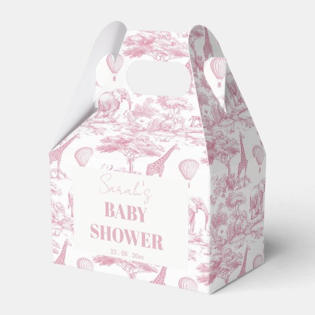Caja Para Regalos Toile de Jouy Baby Shower (Front Side)