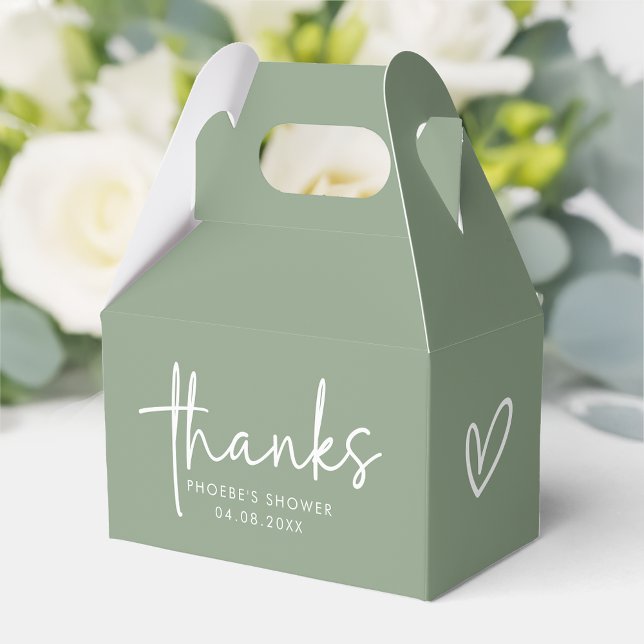 Caja Para Regalos Toldo de Ducha Nupcial con Letra Script Minimalist (Subido por el creador)