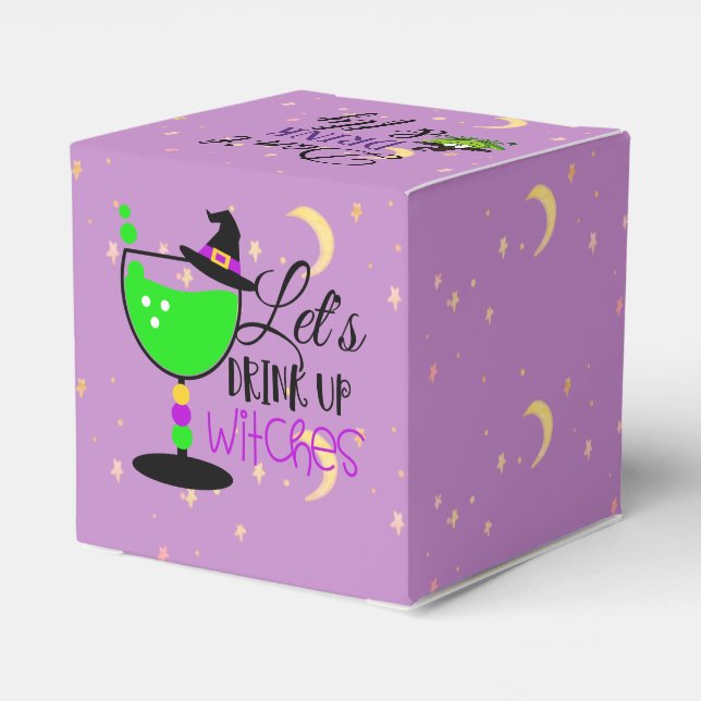 Caja Para Regalos Tomemos brujas, no bebas y vueles (Reverso Costado)