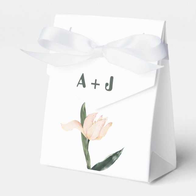 Caja Para Regalos Tono floral rosa moderno (Front Side)