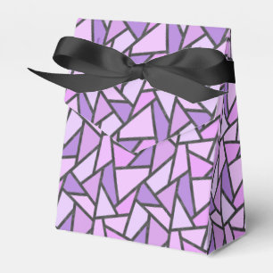 Caja Para Regalos Tonos de vidrio manchado de lilas