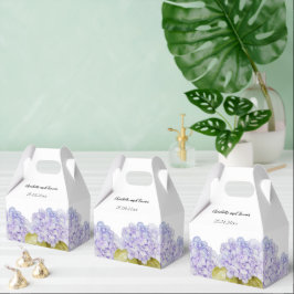 Caja Para Regalos Tonos Hidránicos De Azul Violeta