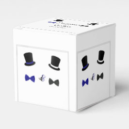 Caja Para Regalos Top Hats and Bow Ties Gay Wedding Favor Box