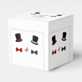 Caja Para Regalos Top Hats and Bow Ties Gay Wedding Favor Box