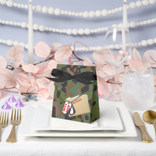 Caja Para Regalos Top Secret GI Camouflage Party Favoritos Boxes