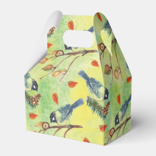 Caja Para Regalos Toro acuarela, aves acuáticas