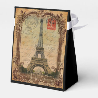 Caja Para Regalos torre de eiffel de parís de época francesa moderna