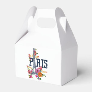 Caja Para Regalos Torre Eiffel Paris Shirt Salut Flowt Paris Fra