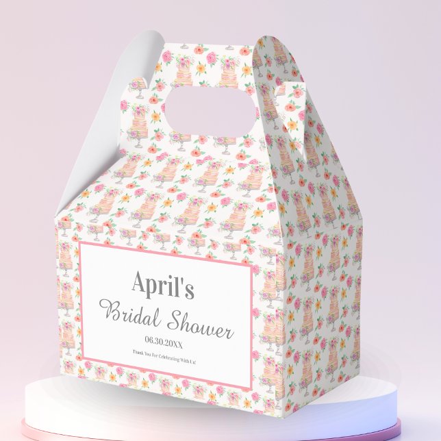 Caja Para Regalos Torta de Agradecimiento para Despedida de Soltera  (Subido por el creador)