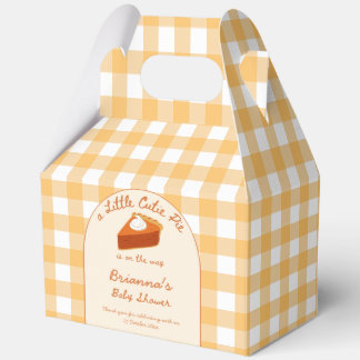 Caja Para Regalos Torta de calabaza pequeña y adorable gingham baby