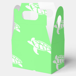 Caja Para Regalos Tortugas en verde de mar