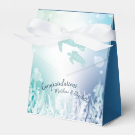 Caja Para Regalos Tortugas marinas Baby Shower bajo el mar