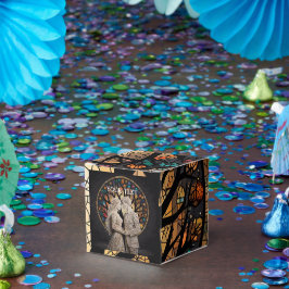 Caja Para Regalos Tote boda Pareja y Árbol de Vida Vino