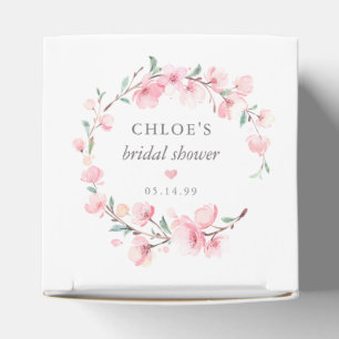 Caja Para Regalos Tóxico Desposorio Floral Rosa Rubor