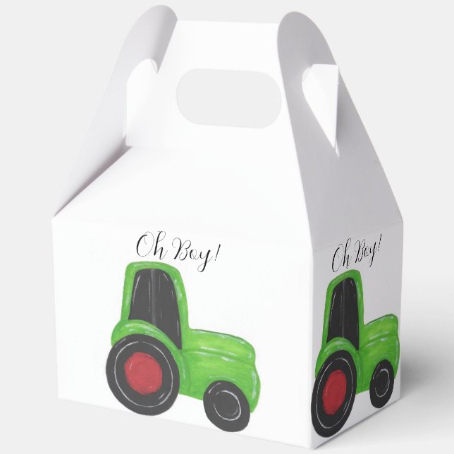 Caja Para Regalos Tractor Baby Boy (Reverso )