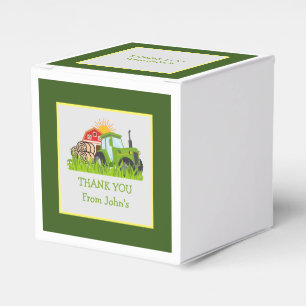 Caja Para Regalos Tractor verde   Fiesta de cumpleaños temática de l