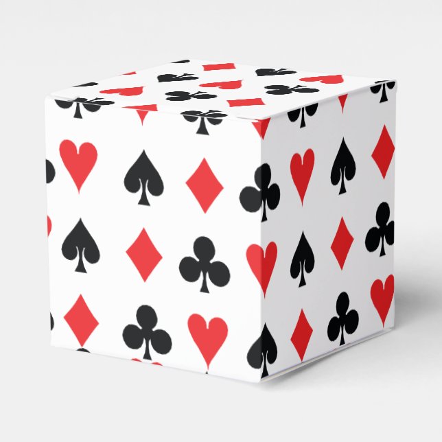 Caja Para Regalos Trajes de cartas de póker (Costado Anverso)