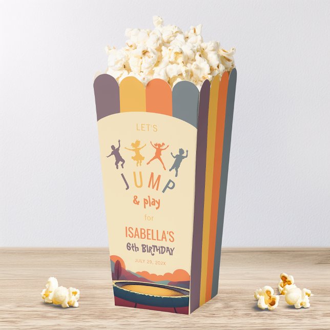 Caja Para Regalos Trampoline Kid Birday Party Jump and Play Retro (Subido por el creador)