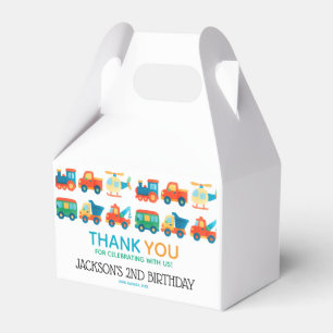 Caja Para Regalos Transporte Cute Cars Cumpleaños Thankyou