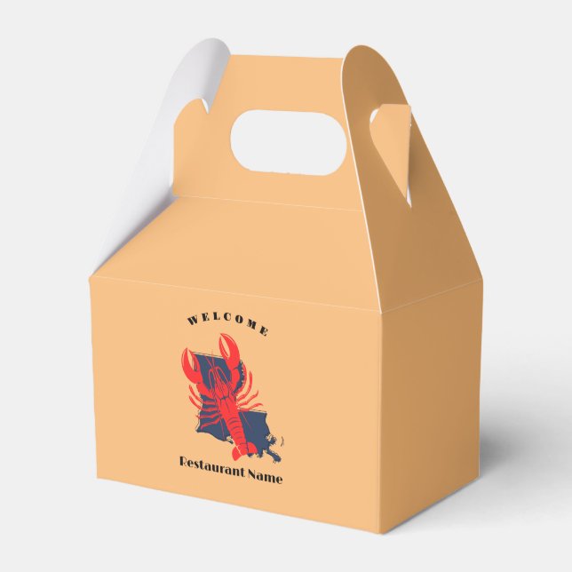 Caja Para Regalos Trato moderno cangrejo de río rojo Louisiana nombr (Front Side)