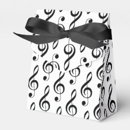 Caja Para Regalos Treble Clef Musical Favor Box