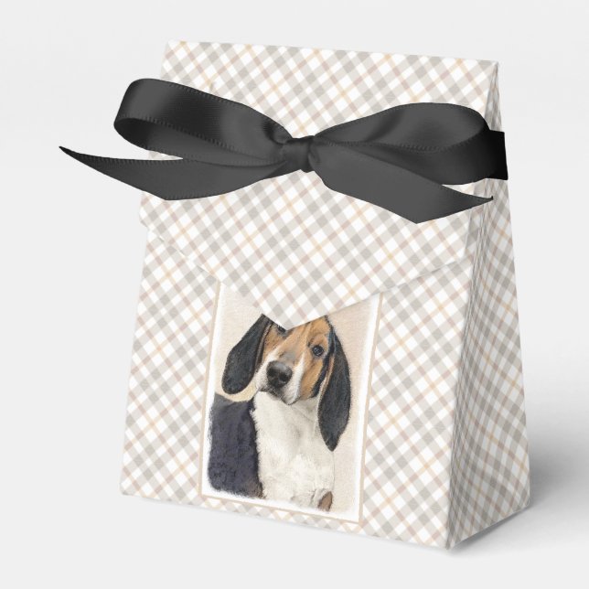 Caja Para Regalos Treeing Walker Coonhound Painting - Arte original (Front Side)