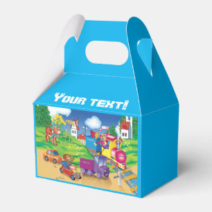 Caja Para Regalos tren y auto para el niño