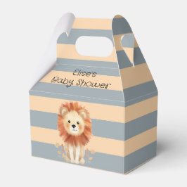 Caja Para Regalos Trendy Baby Lion Stripes Boy Baby Shower