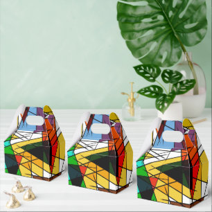 Caja Para Regalos Triángulo moderno geométrico colorido